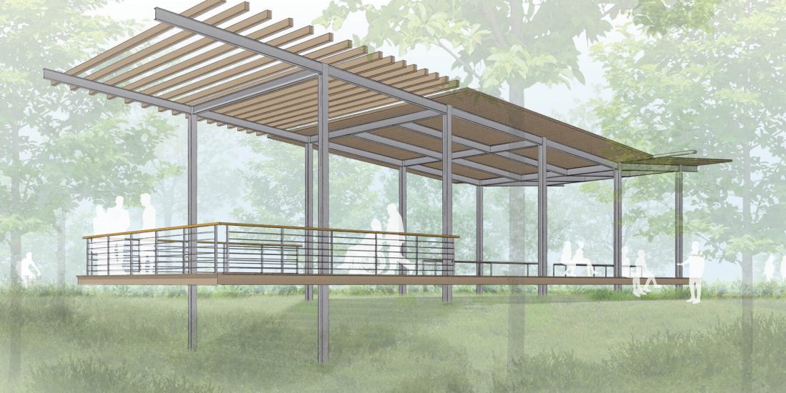 Riverlink Park architectural build in WNC by Samsel Architects