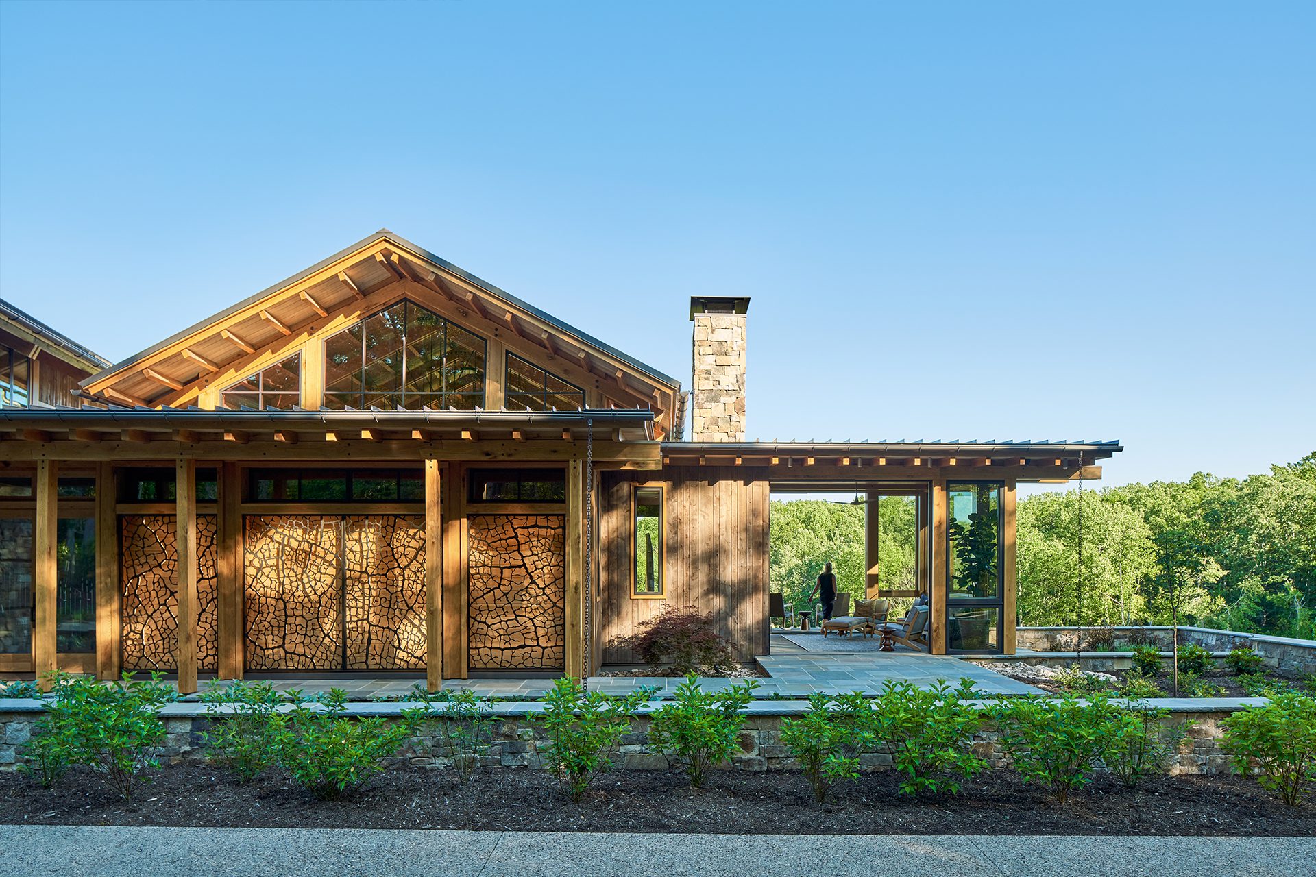 Modern Timber Frame Residence by Asheville Architect